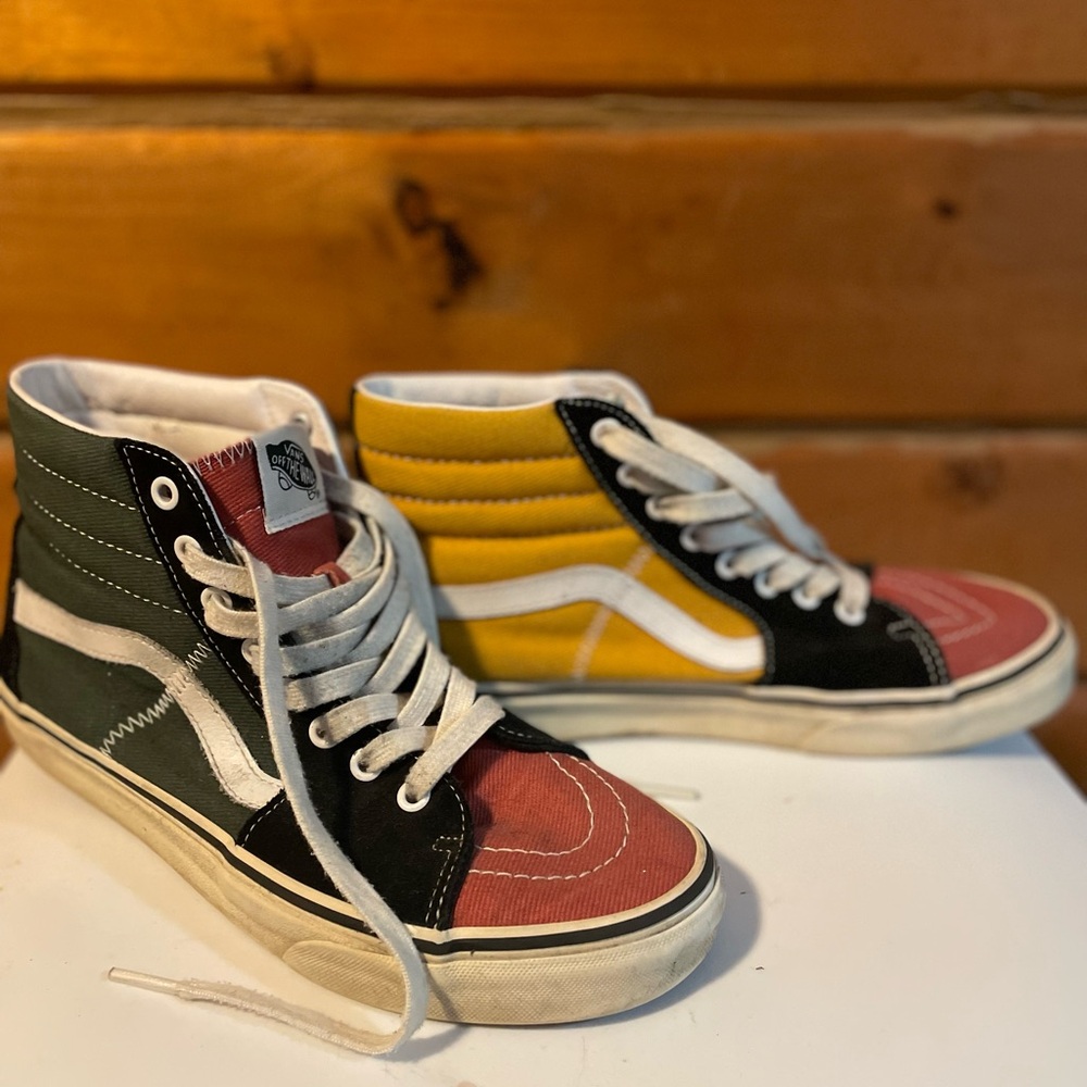 Vans Sk8-Hi Varsity Colorblock Sneakers Size 8.5 Men’s / 10 Women’s